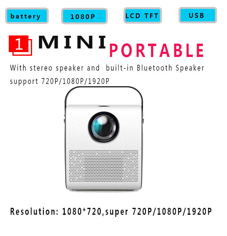 Projector-1080P HD portable projector Projector-1080P HD portable projector